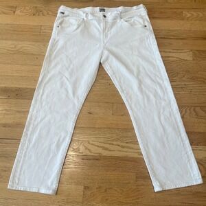Citizens of Humanity White Straight Leg Jeans 32 Minimalist Summer Denim Classic